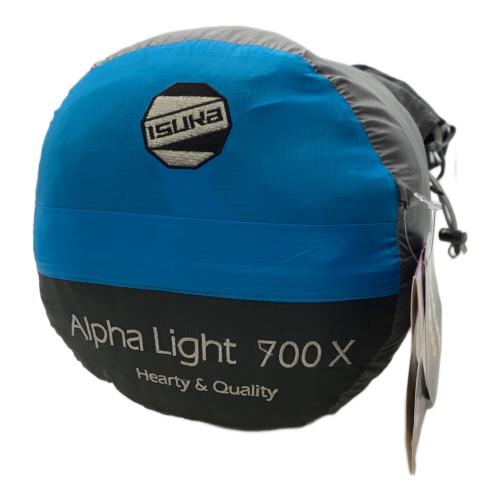 ISUKA (イスカ) マミー型シュラフ(化繊) ブルー×ブラック アルファライト 700X 【春～秋用】 約203×81cm