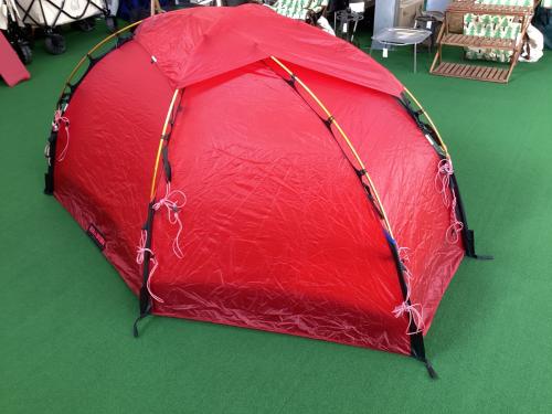 HILLEBERG (ヒルバーグ) ソロテント レッド＠ SOULO(ソウロ) 約220×160×95(h)cm 1人用 程度A 程度A スカートなし ハンマーなし/説明書あり シルナイロン