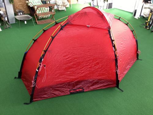 HILLEBERG (ヒルバーグ) ソロテント レッド＠ SOULO(ソウロ) 約220×160×95(h)cm 1人用 程度A 程度A スカートなし ハンマーなし/説明書あり シルナイロン