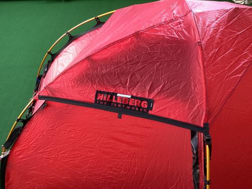 HILLEBERG (ヒルバーグ) ソロテント レッド＠ SOULO(ソウロ) 約220×160×95(h)cm 1人用 程度A 程度A スカートなし ハンマーなし/説明書あり シルナイロン