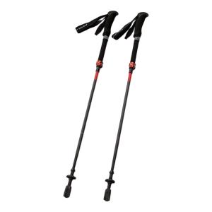 MSR (エムエスアール) トレッキングポール 100-120cm ブラック×レッド 2P ダイナロックアッセント カーボン