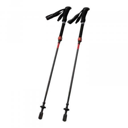 MSR (エムエスアール) トレッキングポール 100-120cm ブラック×レッド