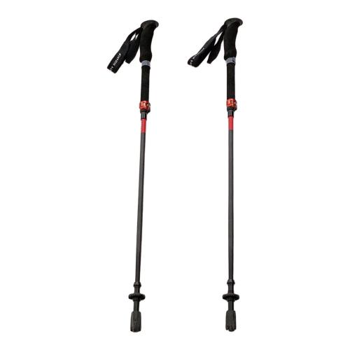 MSR (エムエスアール) トレッキングポール 100-120cm ブラック×レッド 2P ダイナロックアッセント カーボン