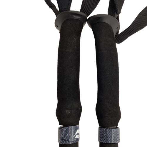 MSR (エムエスアール) トレッキングポール 100-120cm ブラック×レッド 2P ダイナロックアッセント カーボン