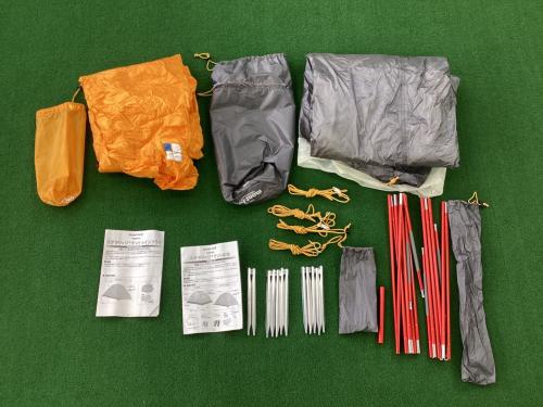 mont-bell (モンベル) 登山用テント ショックコード伸び有 1122533 ステラリッジテント2 約105x210x130cm 1人用 程度A 程度C ハンマーなし/説明書あり