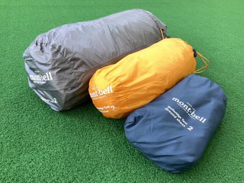 mont-bell (モンベル) 登山用テント ショックコード伸び有 1122533 ステラリッジテント2 約105x210x130cm 1人用 程度A 程度C ハンマーなし/説明書あり