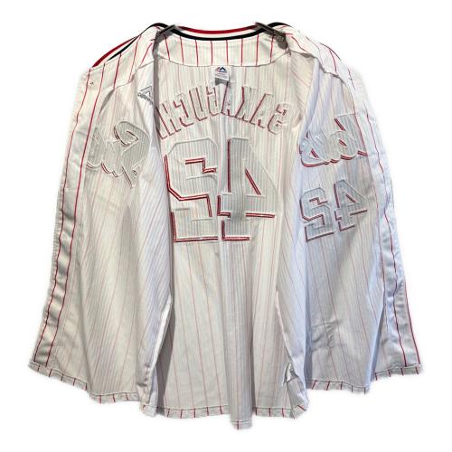 東京ヤクルトスワローズ (トウキョウヤクルトスワローズ) 応援グッズ SIZE L ホワイト×レッド 坂口 智隆【42】 ユニフォーム 2015年チャンピオンワッペン付ユニフォーム