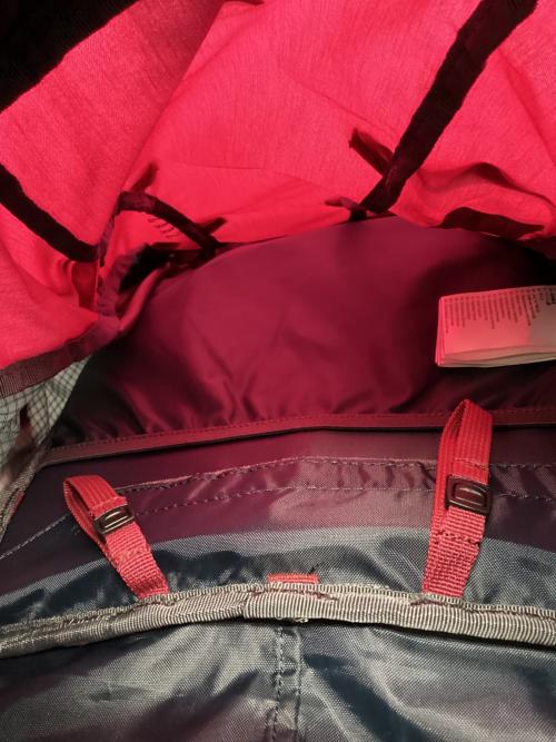 MILLET (ミレー) バックパック 35L グレー×ワインレッド SAAS FEE 30+5