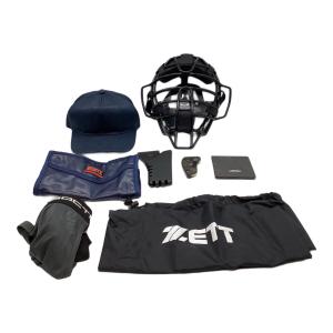 ZETT (ゼット) 軟式用審判防具一式 防具 ブラック