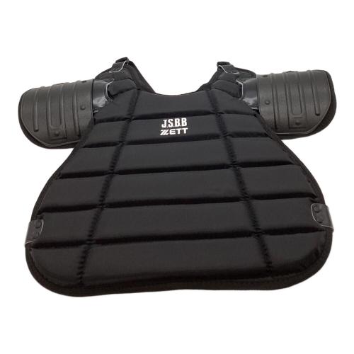 ZETT (ゼット) 軟式用審判防具一式 防具 ブラック