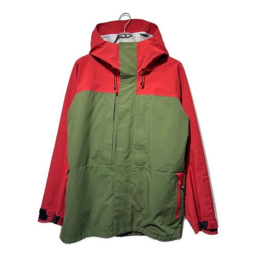unfudge (アンファッジ) GENTLE JACKET スノーボードウェア(ジャケット)  SIZE XXL めんず　グリーン×レッド 24-25モデル