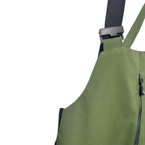 unfudge (アンファッジ) GENTLE BIB PANTS スノーボードウェア(パンツ) メンズ SIZE XXL グリーン×ブラック