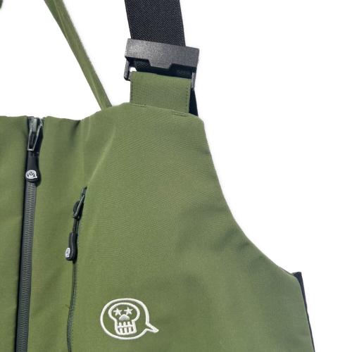 unfudge (アンファッジ) GENTLE BIB PANTS スノーボードウェア(パンツ) メンズ SIZE XXL グリーン×ブラック