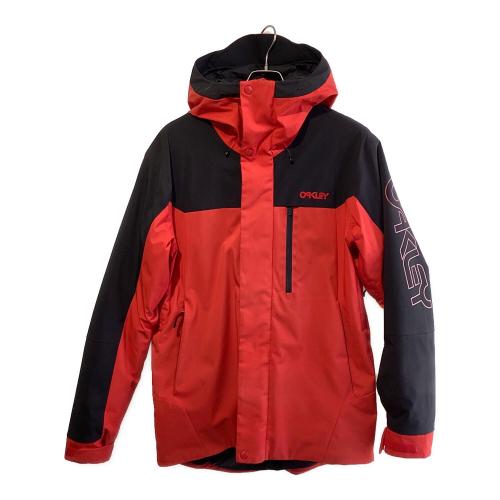 OAKLEY (オークリー) スノーボードウェア(ジャケット) TNP BZI JACKET/FOA400932 メンズ SIZE M レッド×ブラック