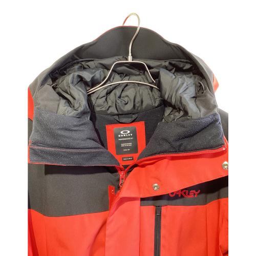 OAKLEY (オークリー) スノーボードウェア(ジャケット) TNP BZI JACKET/FOA400932 メンズ SIZE M レッド×ブラック