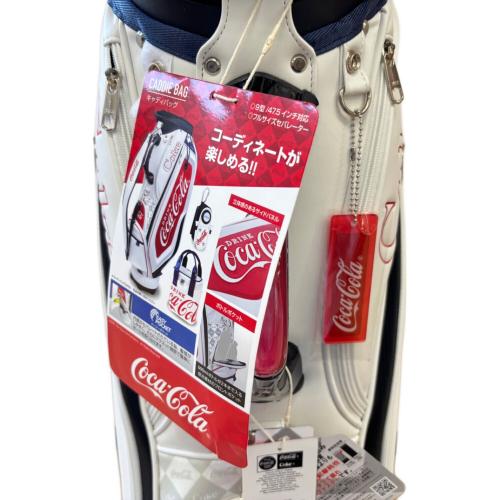 Coca Cola (コカコーラ) キャディバッグ 9型 CC-0B1004CB ホワイト