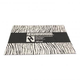 NEIGHBORHOOD (ネイバーフッド)×NANGA（ナンガ） ブランケット 232NNNNN-AC03 グレー×ブラック ＠ 約200×140cm タイガーパターンウールブランケット