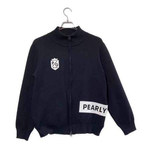 PEARLY GATES (パーリーゲイツ) フルジップ ニット ジャケット ゴルフウェア(トップス) 053-1172201 メンズ SIZE L ブラック