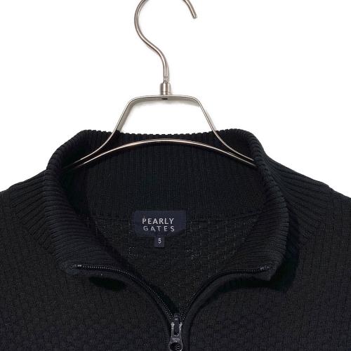 PEARLY GATES (パーリーゲイツ) フルジップ ニット ジャケット ゴルフウェア(トップス) 053-1172201 メンズ SIZE L ブラック