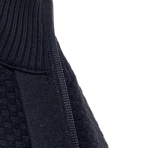 PEARLY GATES (パーリーゲイツ) フルジップ ニット ジャケット ゴルフウェア(トップス) 053-1172201 メンズ SIZE L ブラック