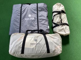 Snow peak (スノーピーク) ツールームテント FES-195 ヨゴレ有/2022雪峰祭限定 ランドロック M アイボリー オプションセット