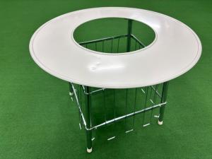 高津製作所 ストーブガード ホワイト 丸型ストーブガードデラックス