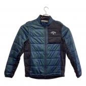 Callaway (キャロウェイ) アウター ゴルフウェア(トップス) C22215108 スターストレッチ2WAY中綿ブルゾン メンズ SIZE L ネイビー×グリーン×ブラック
