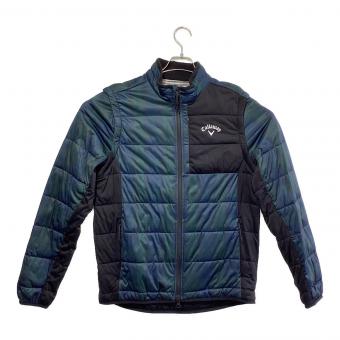 Callaway (キャロウェイ) アウター ゴルフウェア(トップス) C22215108 スターストレッチ2WAY中綿ブルゾン メンズ SIZE L ネイビー×グリーン×ブラック