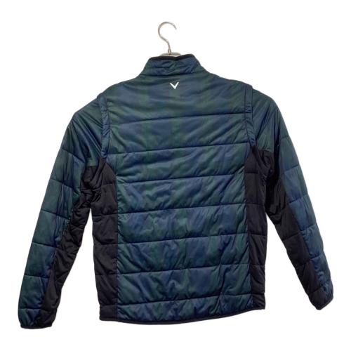 Callaway (キャロウェイ) アウター ゴルフウェア(トップス) C22215108 スターストレッチ2WAY中綿ブルゾン メンズ SIZE L ネイビー×グリーン×ブラック