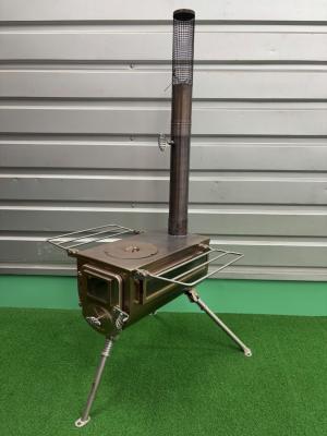 tentmark DESIGNS (テンマクデザイン) 薪ストーブ TM-200034 ウッドストーブサイドヴューＭサイズ ケース付き2点セット