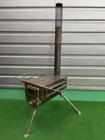 tentmark DESIGNS (テンマクデザイン) 薪ストーブ TM-200034 ウッドストーブサイドヴューＭサイズ ケース付き2点セット