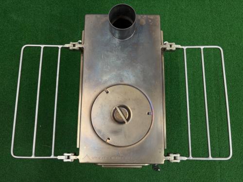 tentmark DESIGNS (テンマクデザイン) 薪ストーブ TM-200034 ウッドストーブサイドヴューＭサイズ ケース付き2点セット