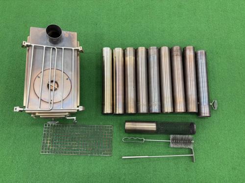 tentmark DESIGNS (テンマクデザイン) 薪ストーブ TM-200034 ウッドストーブサイドヴューＭサイズ ケース付き2点セット