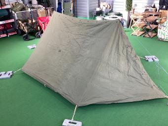 US軍 (ユーエスグン) パップテント オリーブ シェルターハーフ2枚セット