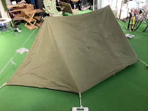 US軍 (ユーエスグン) パップテント オリーブ シェルターハーフ2枚セット