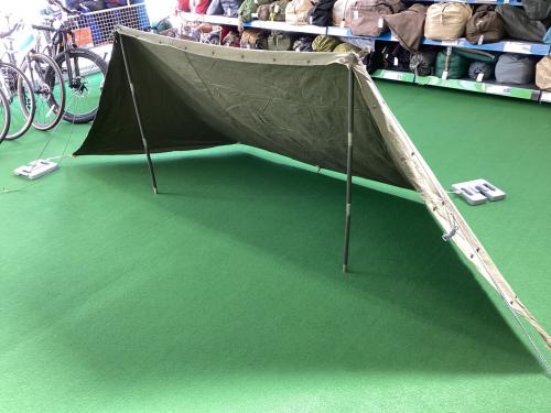 US軍 (ユーエスグン) パップテント オリーブ シェルターハーフ2枚セット