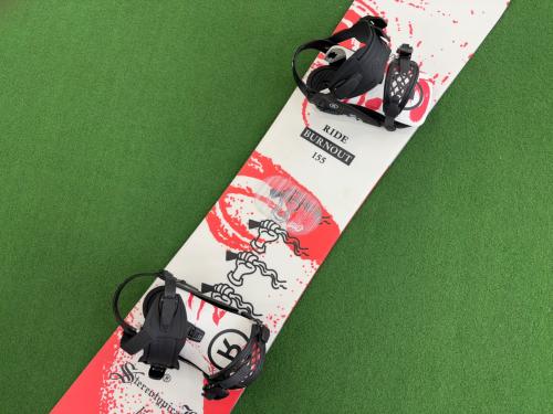 RIDE (ライド) BURNOUT スノーボード 20年モデル @ 155cm ホワイト×レッド