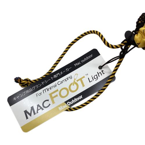 Mac Outdoor (マックアウトドア) グランドシート イエロー 約170×487cm ケロン 3GT マック フット ライト