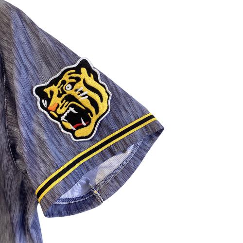 阪神タイガース (ハンシンタイガース) 西純矢【15】 応援グッズ 2020年ビジターユニフォーム SIZE O グレー