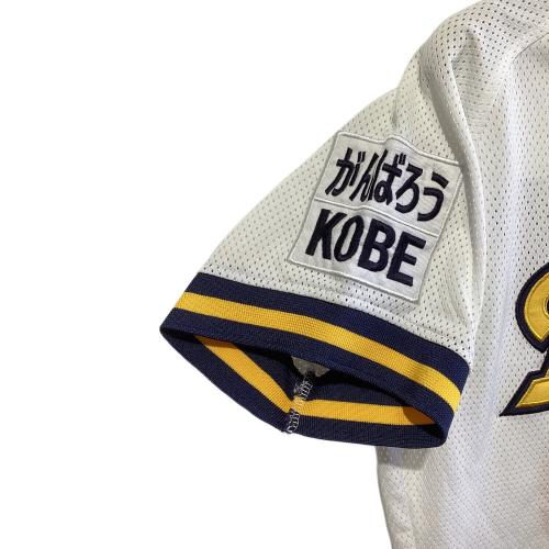 オリックス・バファローズ オリックスブルーウェーブ復刻ユニフォーム 応援グッズ 星野伸之【28】 SIZE M ホワイト×ネイビー×イエロー