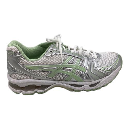 asics (アシックス) ローカットスニーカー 1202A056 メンズ SIZE 27cm ホワイト×グリーン GEL-KAYANO 14