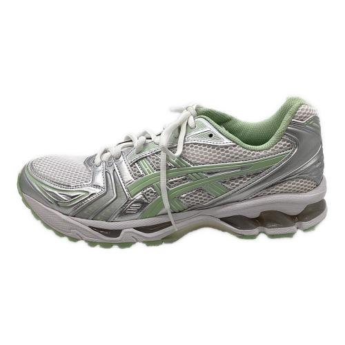 asics (アシックス) ローカットスニーカー 1202A056 メンズ SIZE 27cm ホワイト×グリーン GEL-KAYANO 14