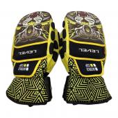 LEVEL World Cup CF Mittens グローブ イエロー×ブラック SIZE M
