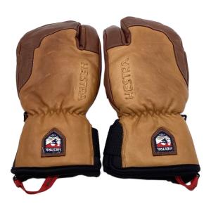 HESTRA (ヘストラ) 3フィンガーグローブ グローブ ブラウン SIZE 7