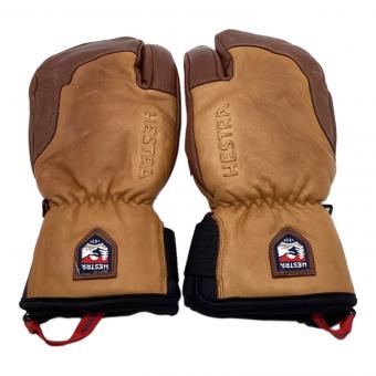 HESTRA (ヘストラ) 3フィンガーグローブ グローブ ブラウン SIZE 7