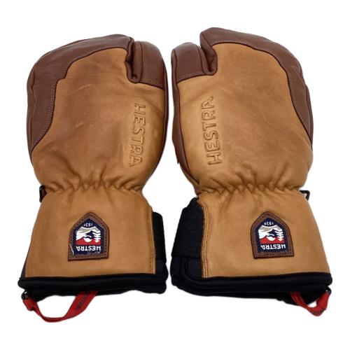 HESTRA (ヘストラ) 3フィンガーグローブ グローブ ブラウン SIZE 7