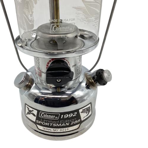 Coleman (コールマン) スポーツマン288 リミテッドエディション ガソリンランタン 1992年限定版 廃盤品 シリアルナンバー：8216 @ 1992刻印グローブ