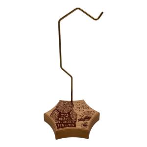 TEN to TEN (テントテン) ランタンスタンド チェリー ブラウン コロニスタンド 彫ックマモデル