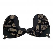 GRINDLODGE (グラインドロッヂ)×BOAB LEATHER WORKS（ボアブ レザーワークス） レザーミトン 焚火台用品 SPECIAL BLACK STYLE vol.2 限定ブラック