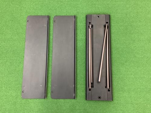 verne (ベルン) アウトドアテーブル ブラック フラットテーブルS